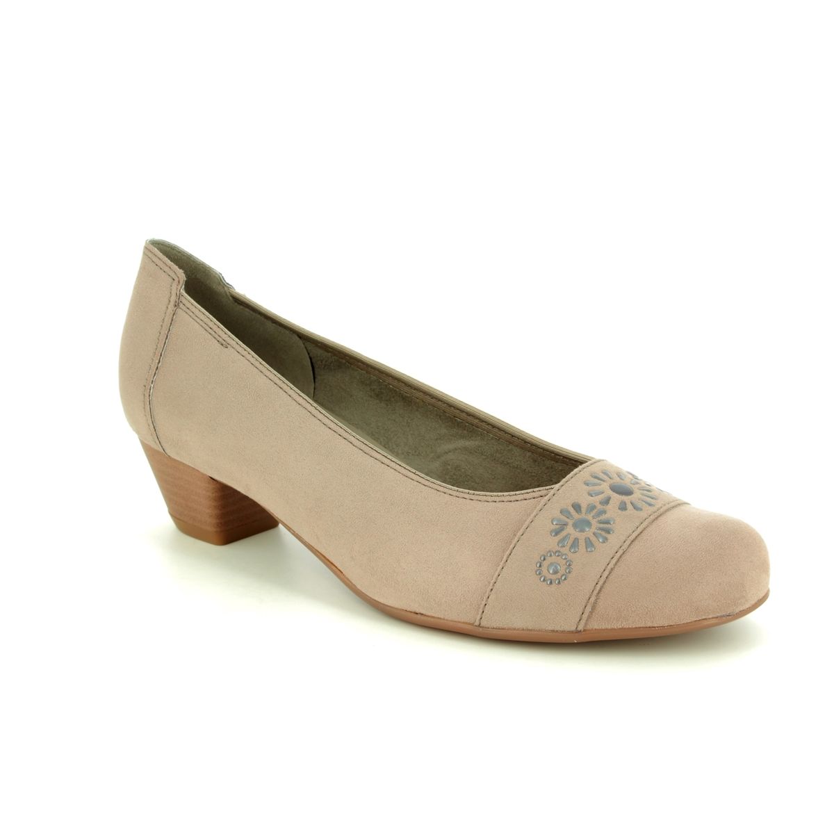 Ara Catan Gem Wide Fit Beige Gold Womens Court Shoes 53604-75 in a Plain  in Size 6