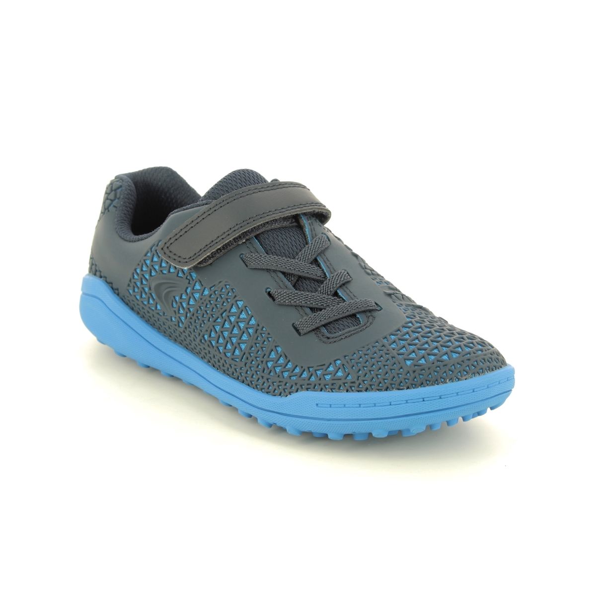 Clarks Award Swift K Navy Kids Boys Trainers 5390-88H in a Plain Man-made in Size 11.5