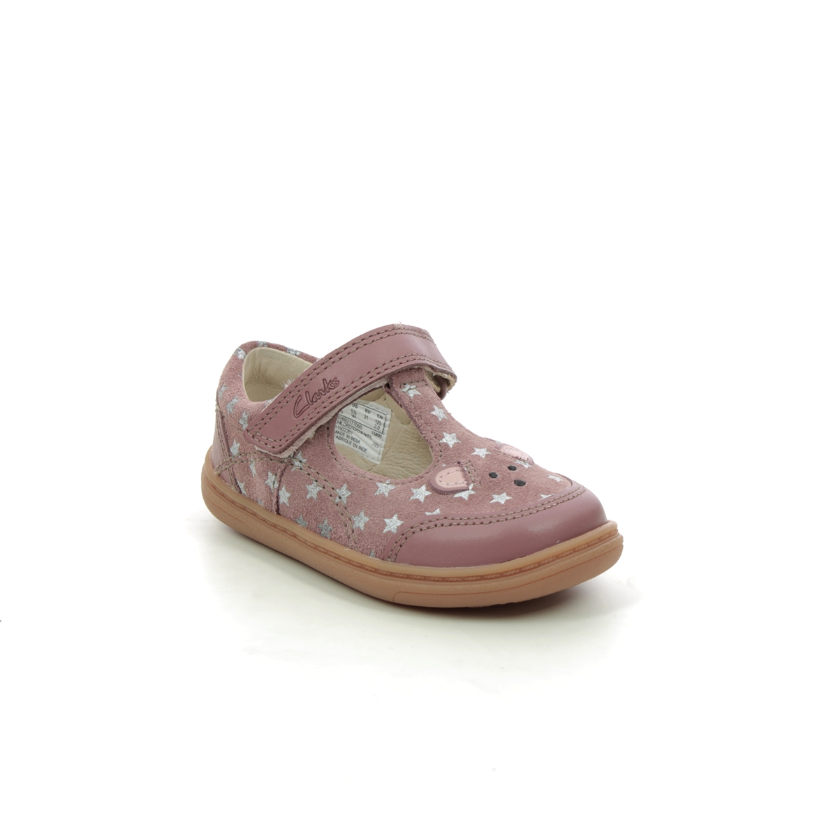 Clarks Flash Mouse T Pink Suede Kids First And Toddler 692177G In Size 5 In Plain Pink Suede G Width Fitting For kids