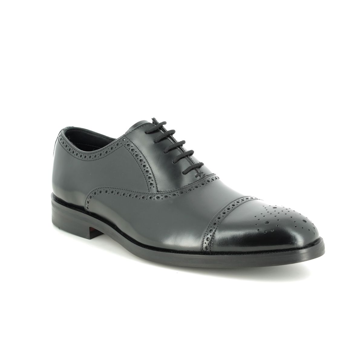 Clarks Oliver Limit Black Leather Mens Brogues 436467G In Size 10 In Plain Black Leather G Width Fitting