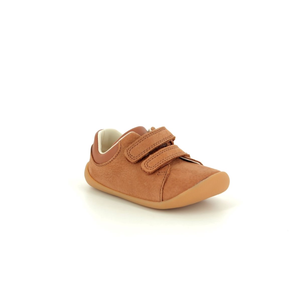 Clarks Roamer Craft T Tan Leather Kids Boys First Shoes 4229-07G in a Plain Leather in Size 4.5