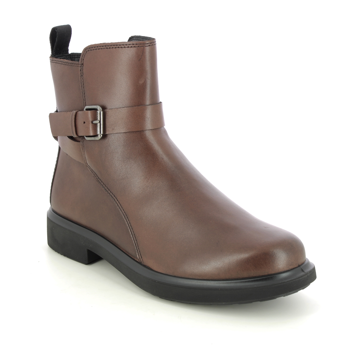 Ecco Amsterdam Tex Metropole Brown Leather Womens Ankle Boots 222013-01667 In Size 39 In Plain Brown Leather