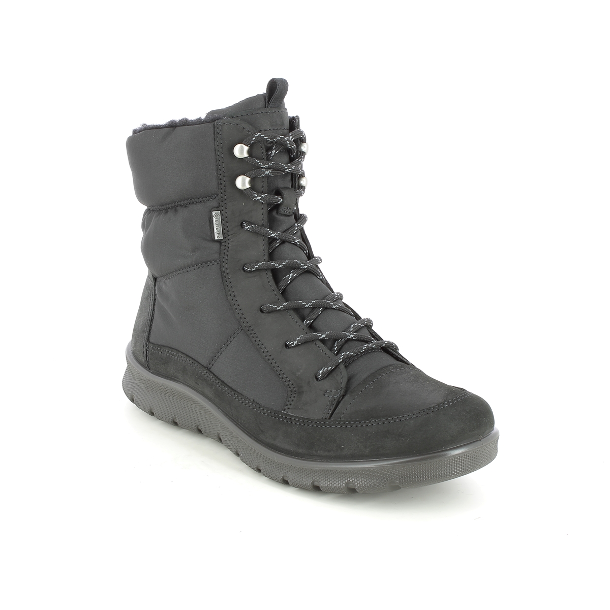 Ecco Babett Boot Gore-Tex 85 Black Nubuck Womens Winter Boots 215553-51052 In Size 40 In Plain Black Nubuck