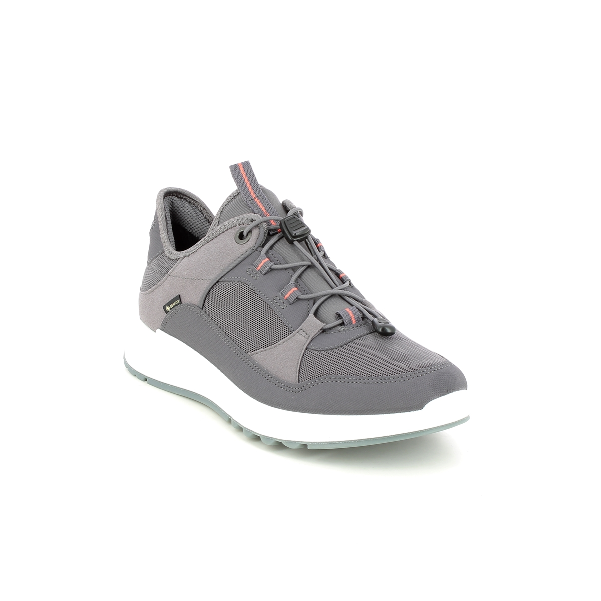 Ecco Exostride Gore Grey Womens Trainers 835333-60091 In Size 42 In Plain Grey
