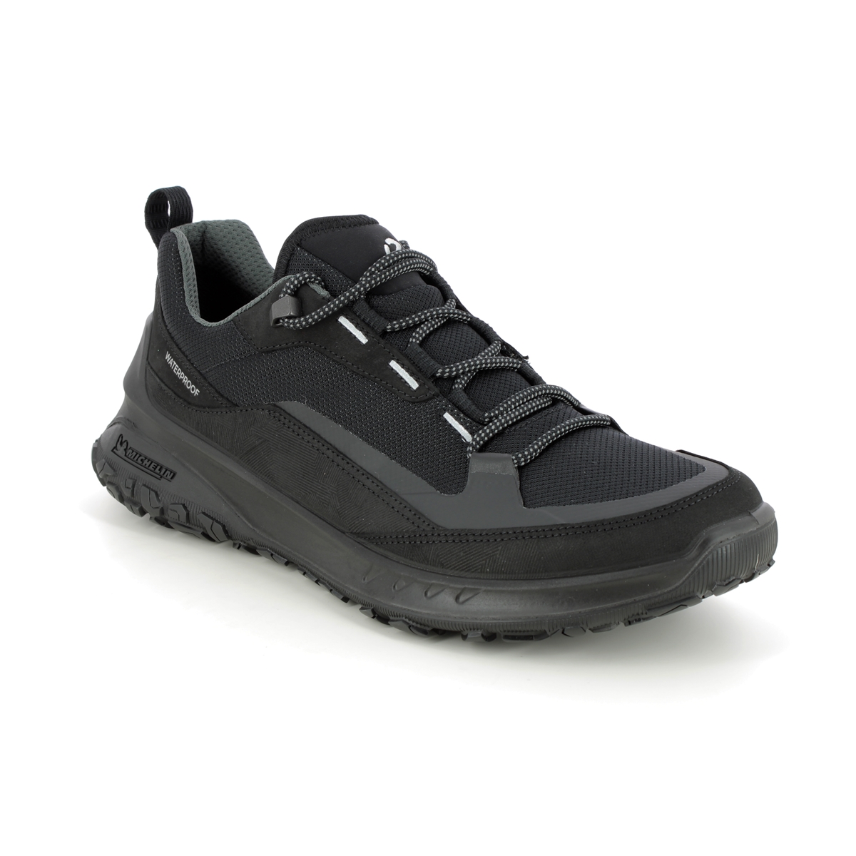 Ecco Ult-Trn Mens Tex Black Mens Walking Shoes 824254-51052 In Size 42 In Plain Black