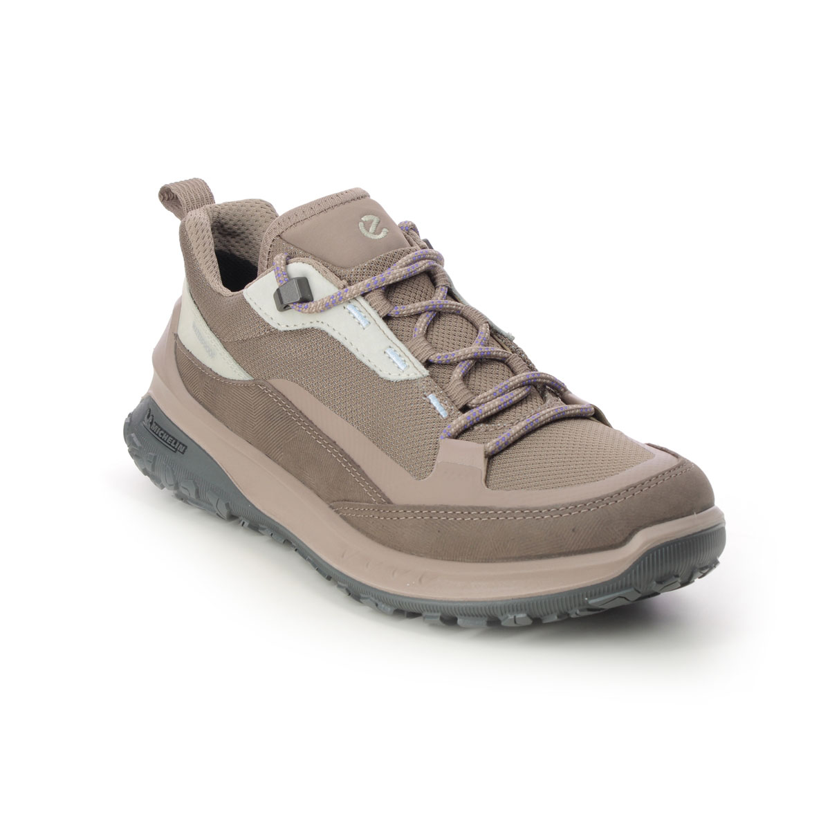 Ecco Ult-Trn Womens Tex Taupe Nubuck Womens Walking Shoes 824253-60418 In Size 40 In Plain Taupe Nubuck
