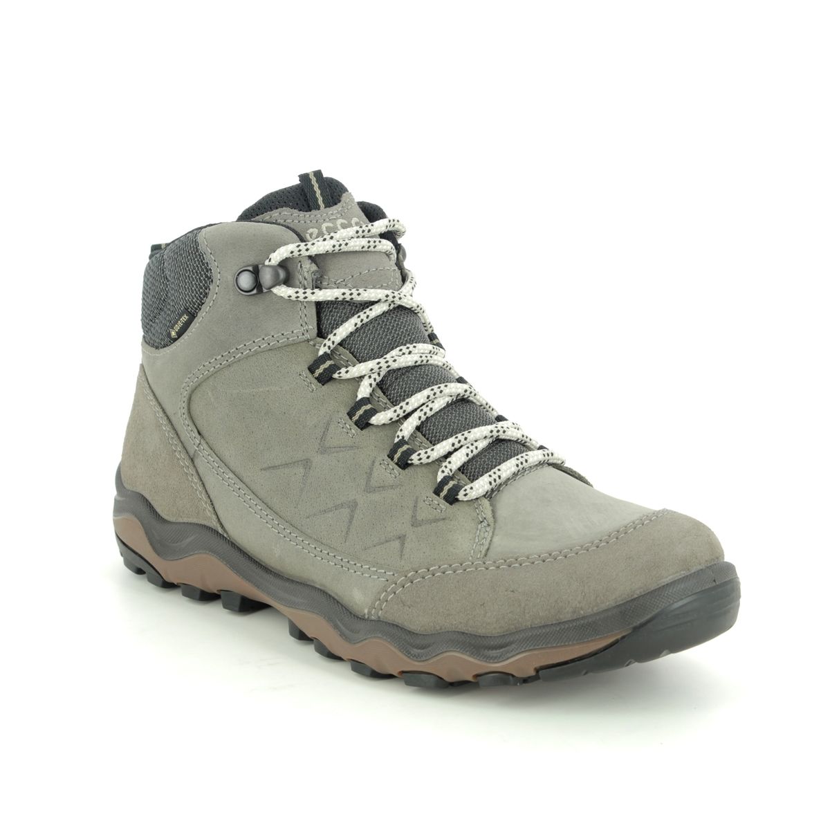Ecco Ulterra Womens Gore Taupe Leather Womens Walking Boots 823213-56870 In Size 39 In Plain Taupe Leather