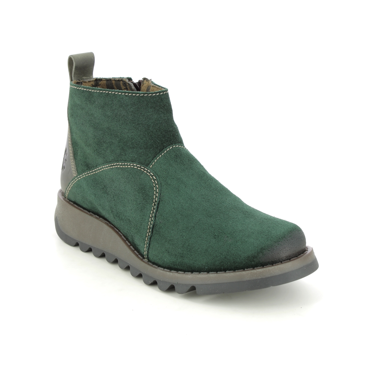 Fly London Sely   Sminx Green Suede Womens Ankle Boots P144918 In Size 40 In Plain Green Suede