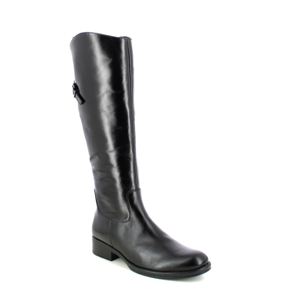 Gabor Animate Absolute Black Leather Womens Knee-High Boots 31.604.27 In Size 8 In Plain Black Leather  Womens Knee High Boots In Soft Black Leather L