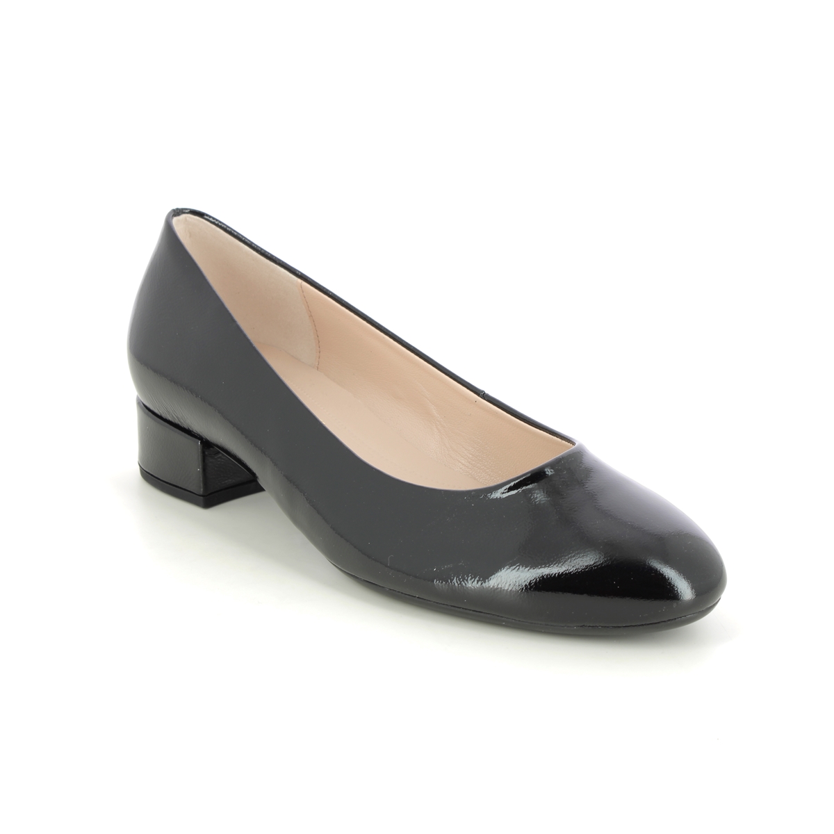 Gabor Develop Graz Black Patent Womens Court Shoes 31.320.97 In Size 4 In Plain Black Patent  Womens Court Shoes In Soft Black Patent Leather
