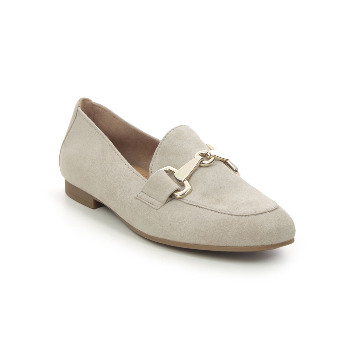 Gabor Jangle Viva Beige suede Womens loafers 45.211.12 in a Plain Leather in Size 6.5