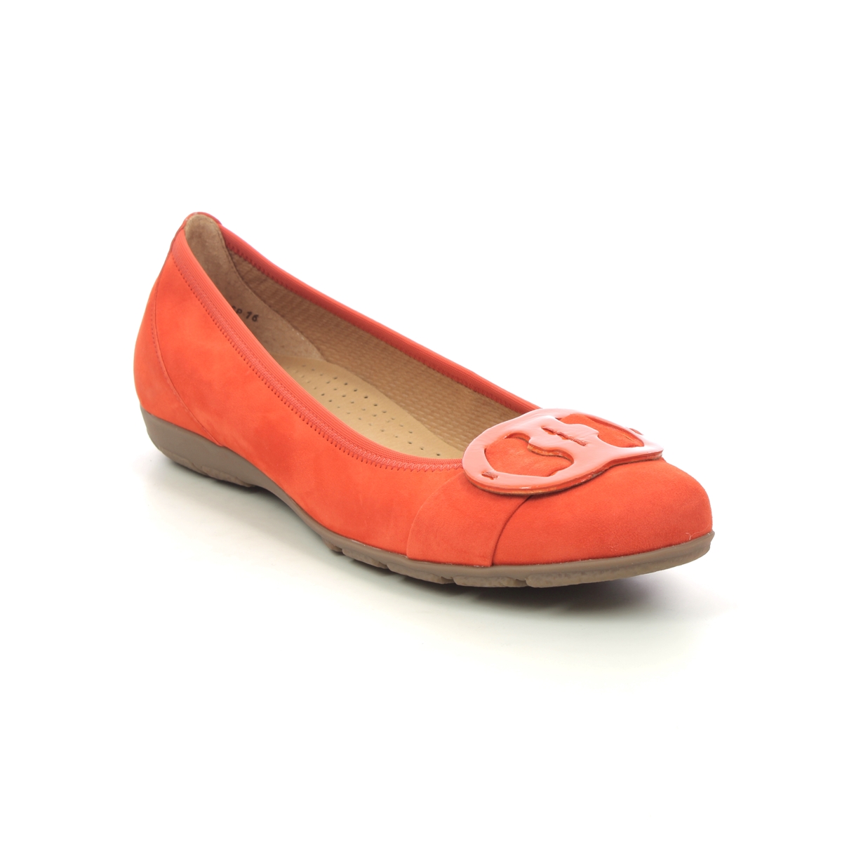 Gabor Rosta Hovercraft Orange suede Womens pumps 44.163.13 in a Plain Leather in Size 7
