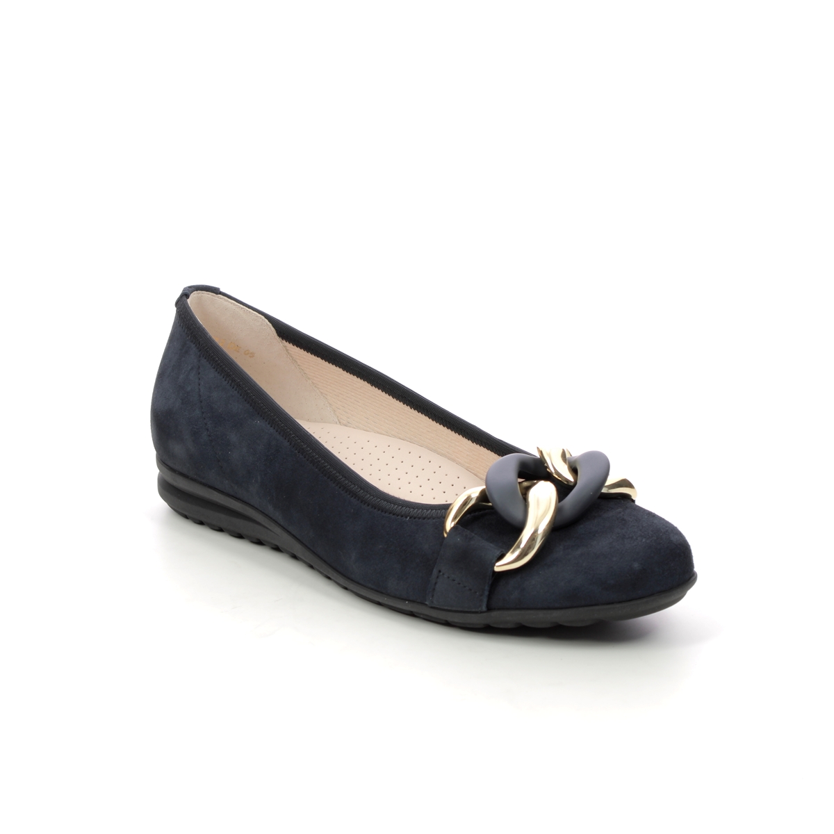 Gabor Sabia Navy Suede Womens Pumps 22.625.46 In Size 5.5 In Plain Navy Suede  Womens Pumps In Soft Navy Suede Leather