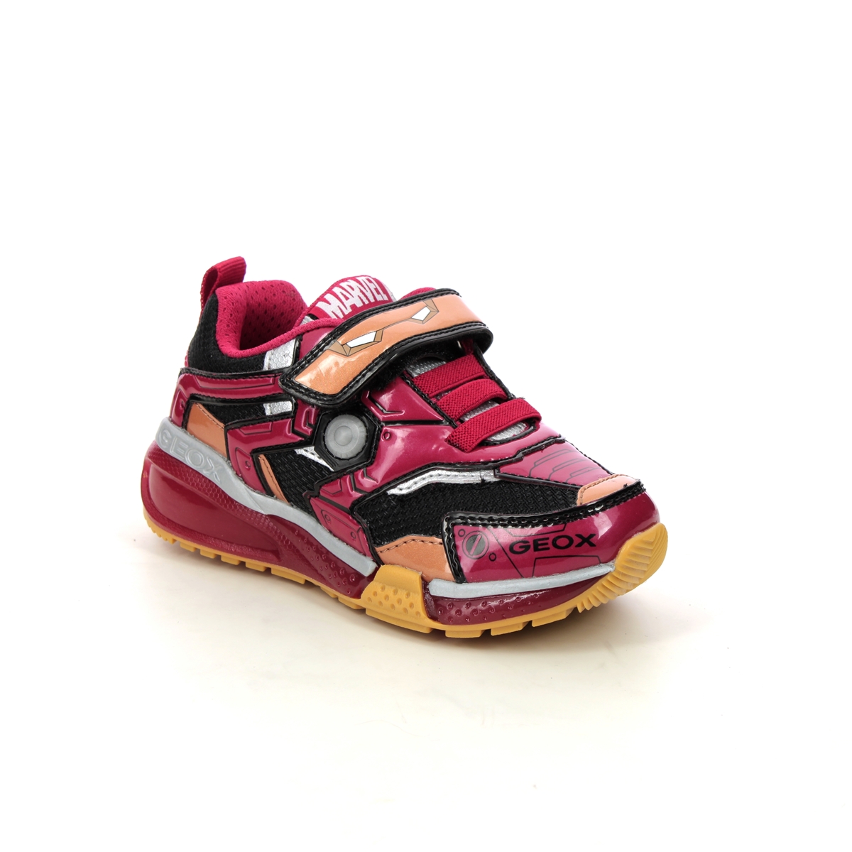 Geox - Iron Man (Red Multi) J35Fec-C0048 In Size 26 In Plain Red Multi For kids