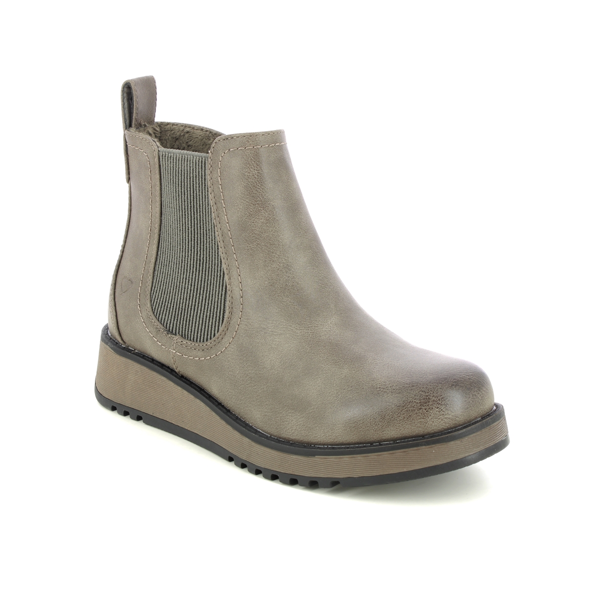 Heavenly Feet Rolo   2 New Dark Taupe Womens Chelsea Boots 3503-50 In Size 8 In Plain Dark Taupe