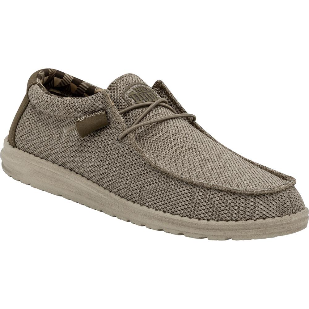 Hey Dude Wally Sox Beige Mens Slip-on Shoes 40019-205 in a Plain  in Size 11