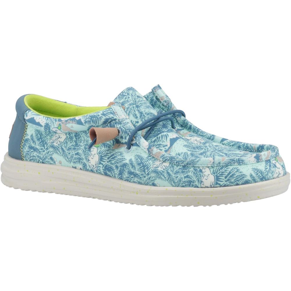 Hey Dude Wally H2o Tropical Blue Mens Slip-on Shoes 40702-4OR in a Plain  in Size 12