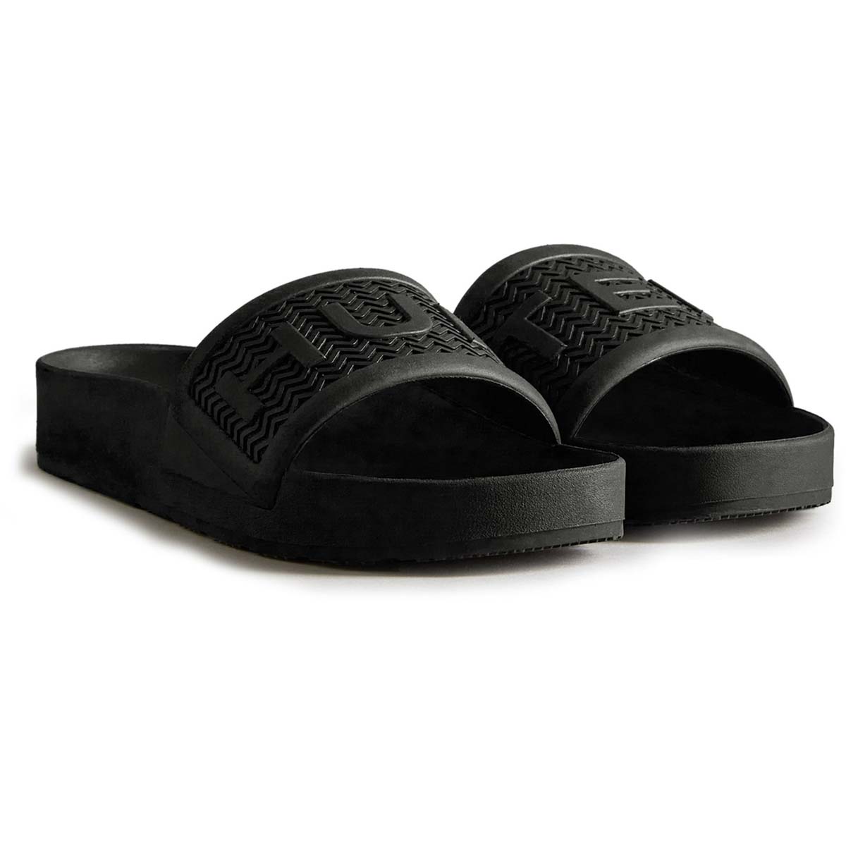 Hunter Bloom Algae Foam Black Mens sandals MFD9017EVA in a Plain Man-made in Size 8