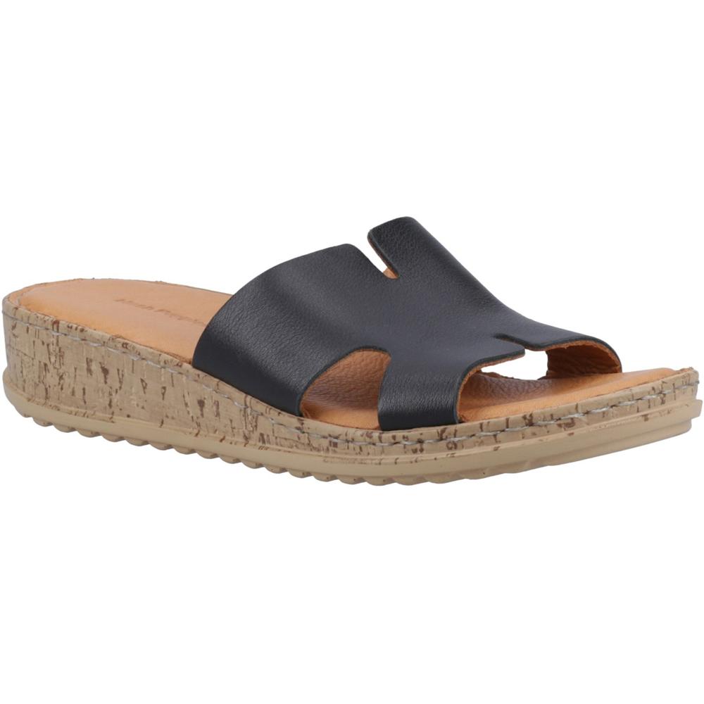 Hush Puppies Eloise Black Womens Comfortable Sandals HP38653-72081 in a Plain  in Size 8