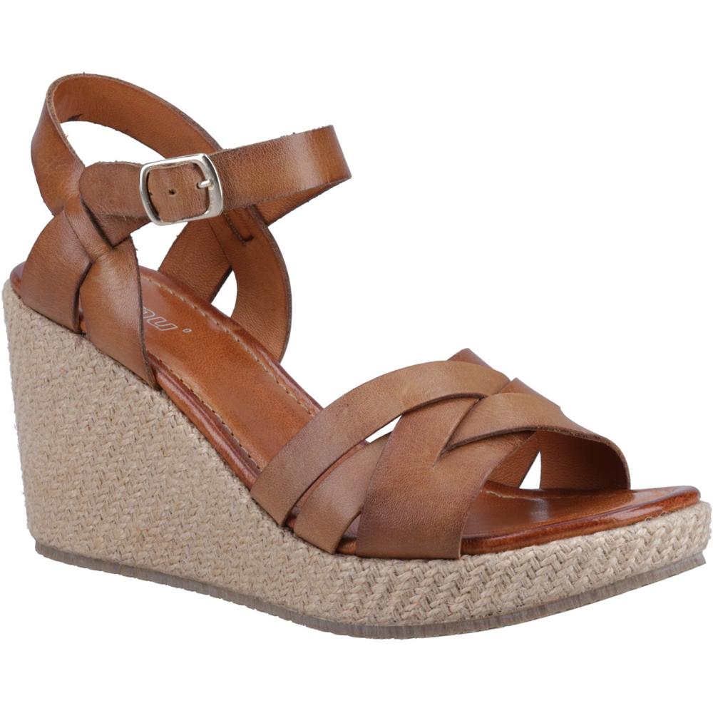 Hush Puppies Phoebe Tan Womens Heeled Sandals HP38677-72174 in a Plain  in Size 8