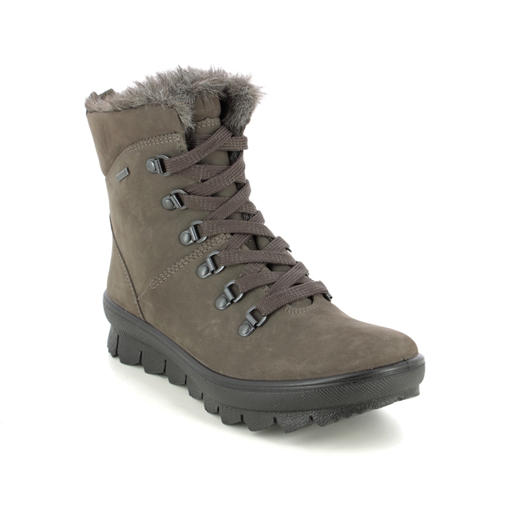 Legero Novara Gtx Dark Grey Nubuck Womens Winter Boots 2000530-2800 In Size 7 In Plain Dark Grey Nubuck