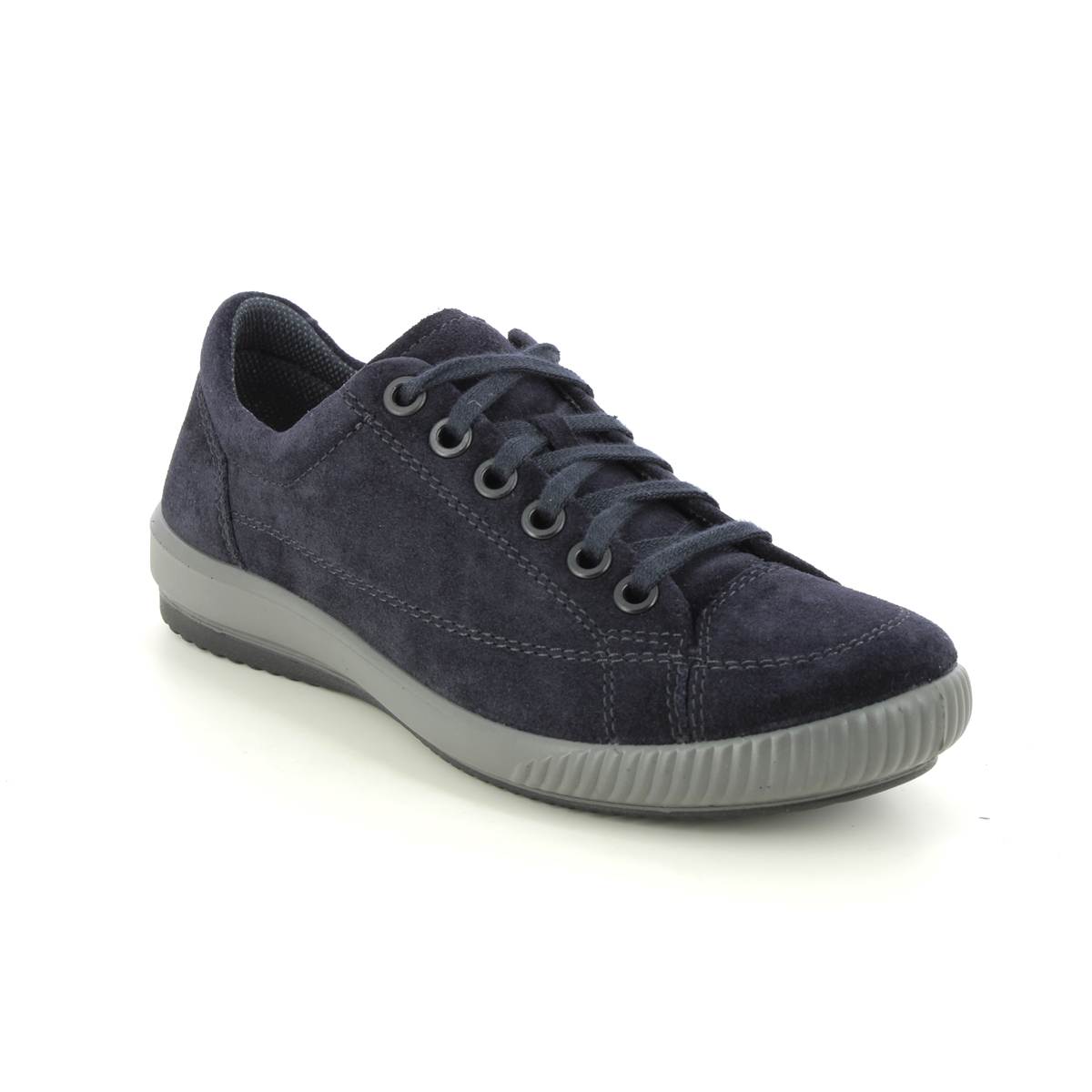 Legero Tanaro 5 Stitch Navy Suede Womens Lacing Shoes 2000161-8000 In Size 6 In Plain Navy Suede