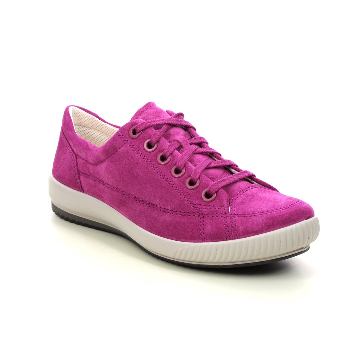 Legero Tanaro 5 Stitch Fuchsia Suede Womens lacing shoes 2000161-5670 in a Plain Leather in Size 4.5