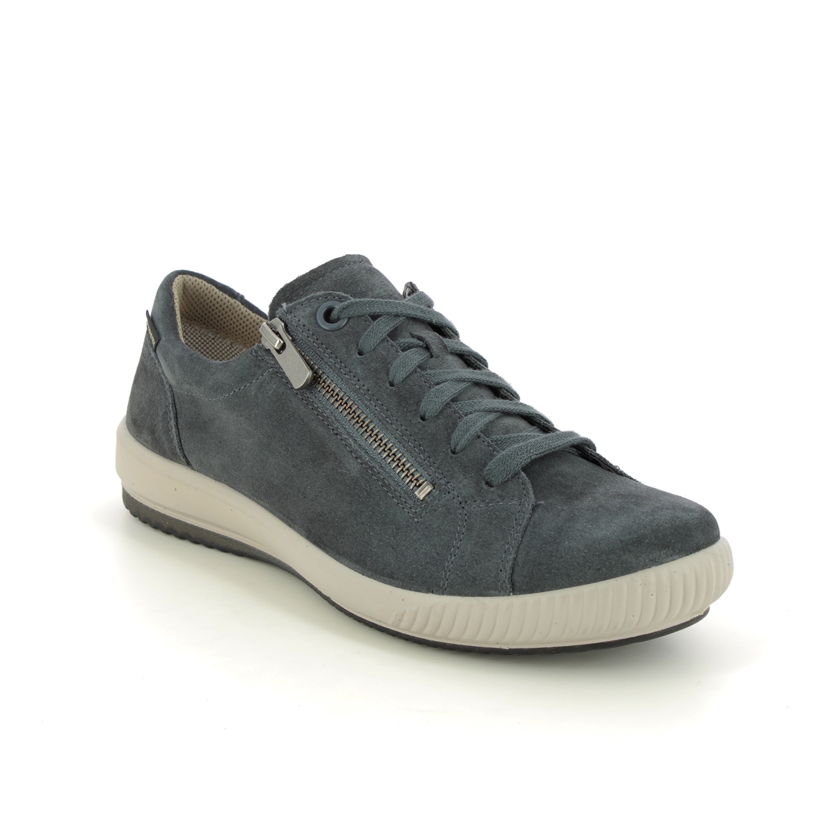 Legero Tanaro Gtx Zip Grey Womens Lacing Shoes 2000219-2930 In Size 3.5 In Plain Grey
