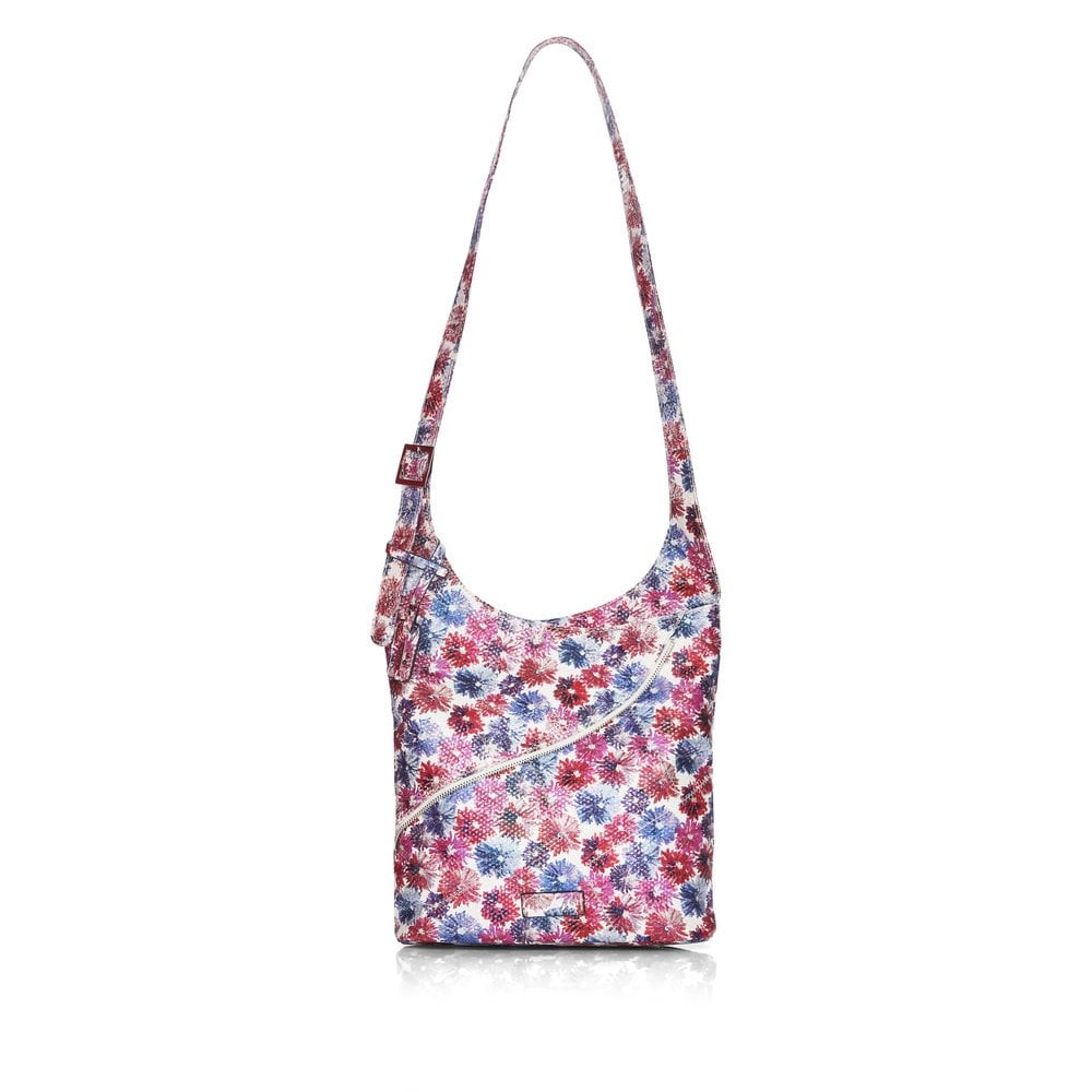 Remonte Cross Curve Floral Print Womens Handbag Q0718-90 In Size 2 In Plain Floral Print