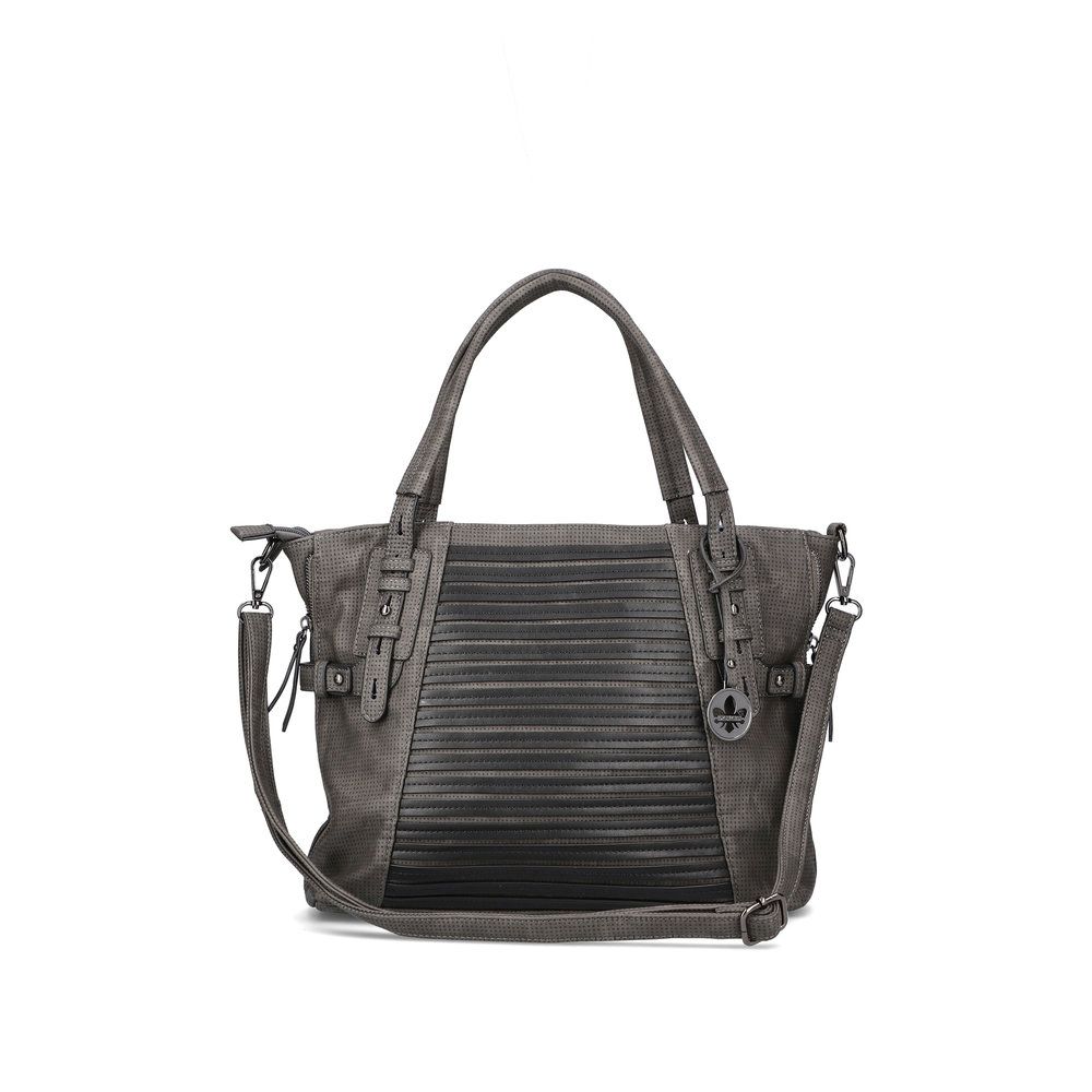 Rieker Grab Straps Grey Womens Handbag H1083-45 In Size 2 In Plain Grey