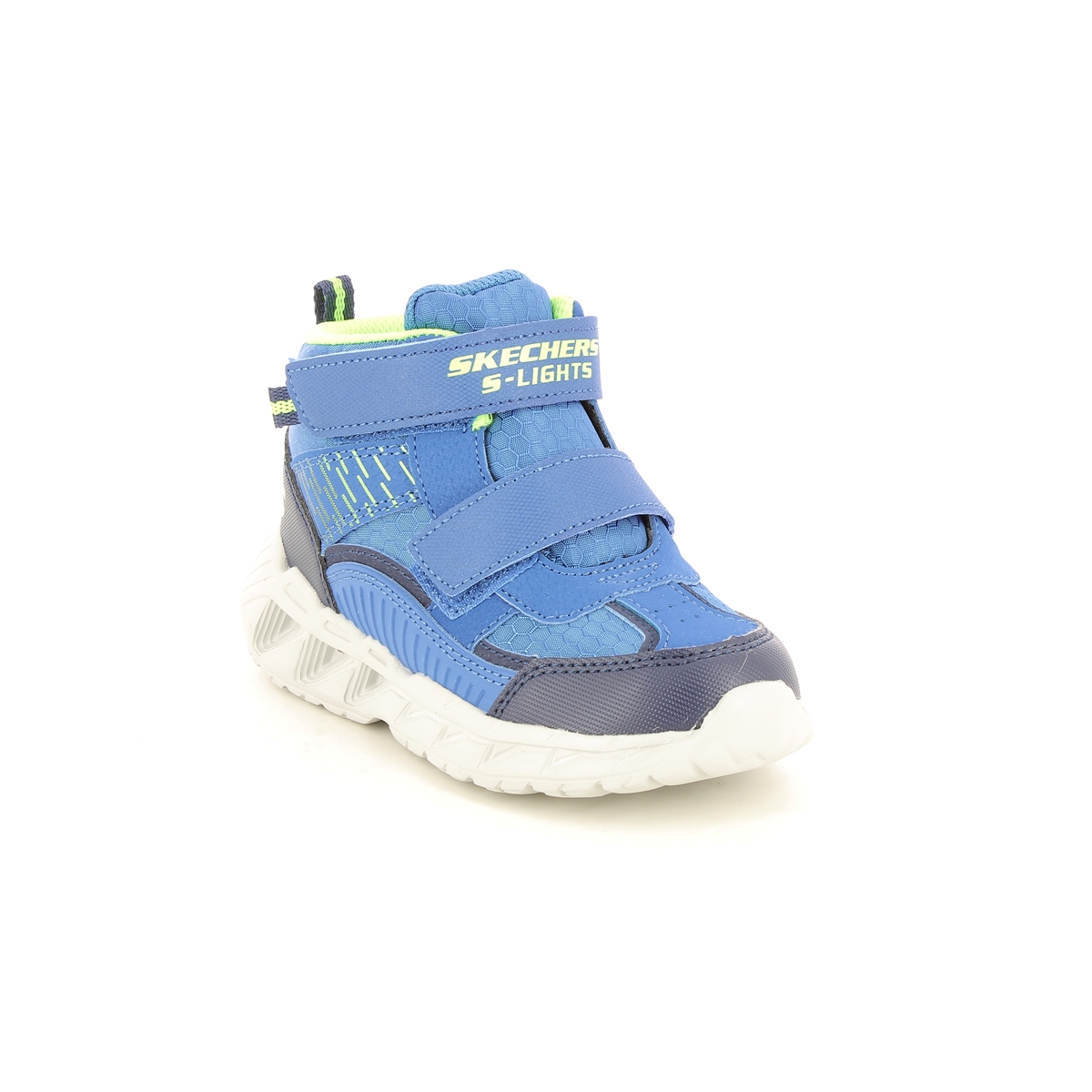 Skechers Magna Lights Boots BLNV Blue Navy Kids boys boots 401504N in a Plain Man-made in Size 24