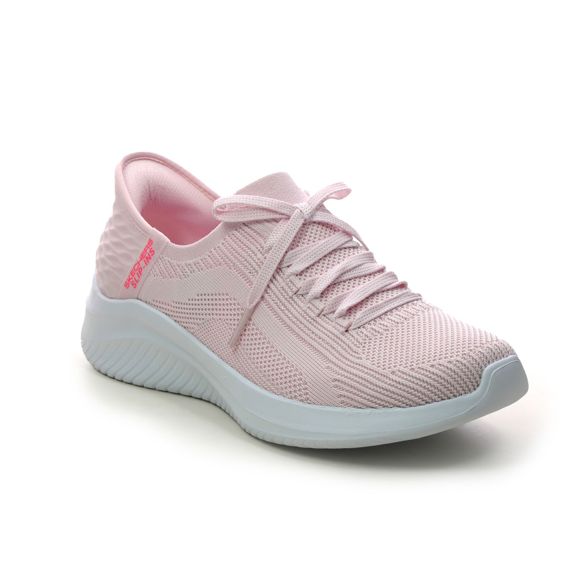 Skechers Slip Ins Ultra LTPK Light pink Womens trainers 149710 in a Plain Textile in Size 4