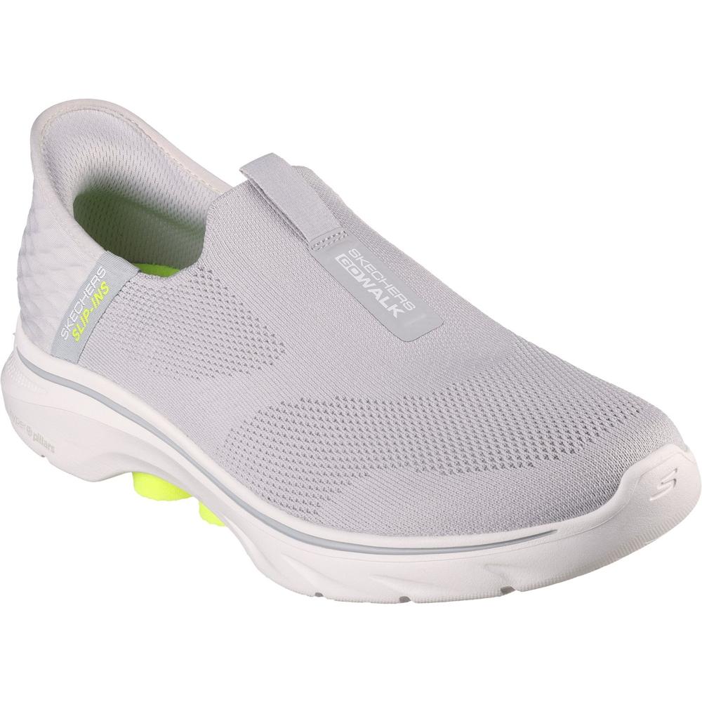 Skechers Skechers Slip-ins: Go Walk 7 - Easy On 2 GYYL Grey Yellow Mens Slip-on Shoes in a Plain  in Size 8