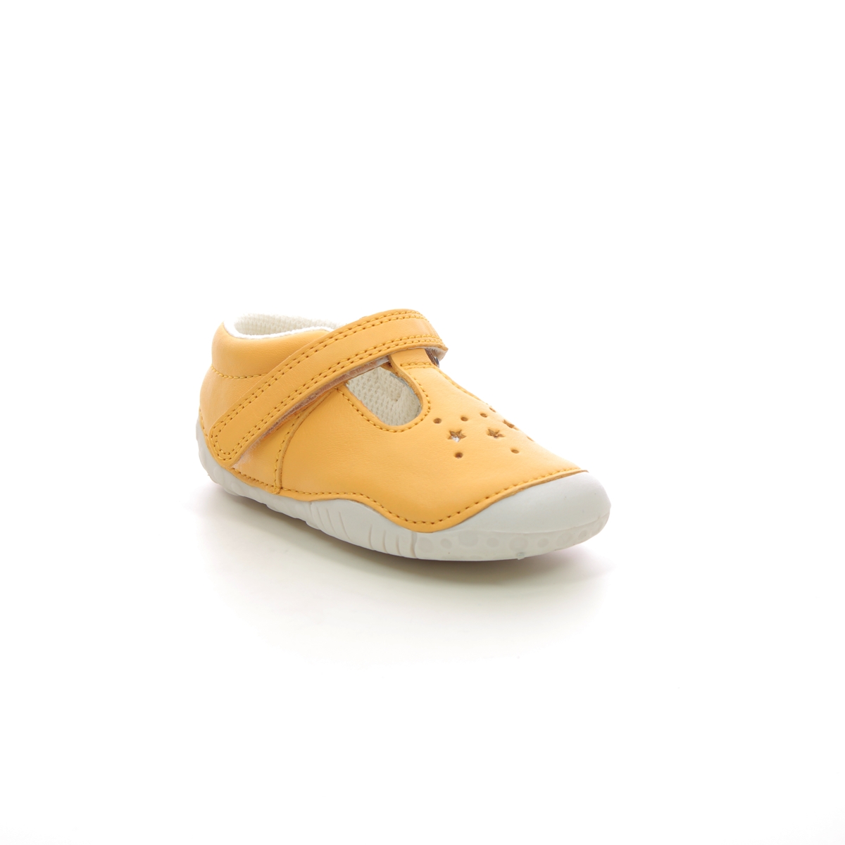 Start Rite - Tumble T Bar In Yellow 0761-06F In Size 2.5 In Plain Yellow First And Baby Shoes  In Yellow For kids