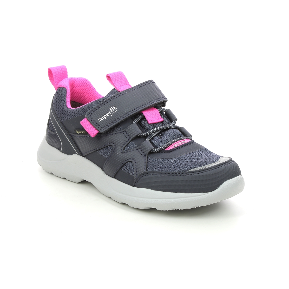 Superfit Rush Jnr G Gtx Navy Pink Kids Girls Trainers 1006219-8020 In Size 35 In Plain Navy Pink For kids