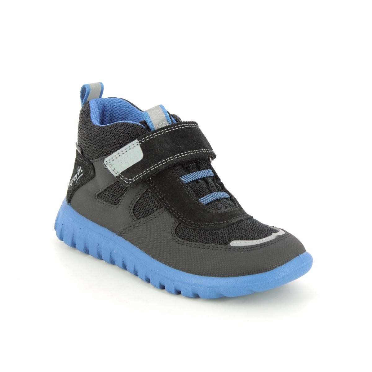 Superfit Sport7 Mini Gtx Black-Blue Kids Boys Boots 1006196-0000 In Size 28 In Plain Black-Blue For kids