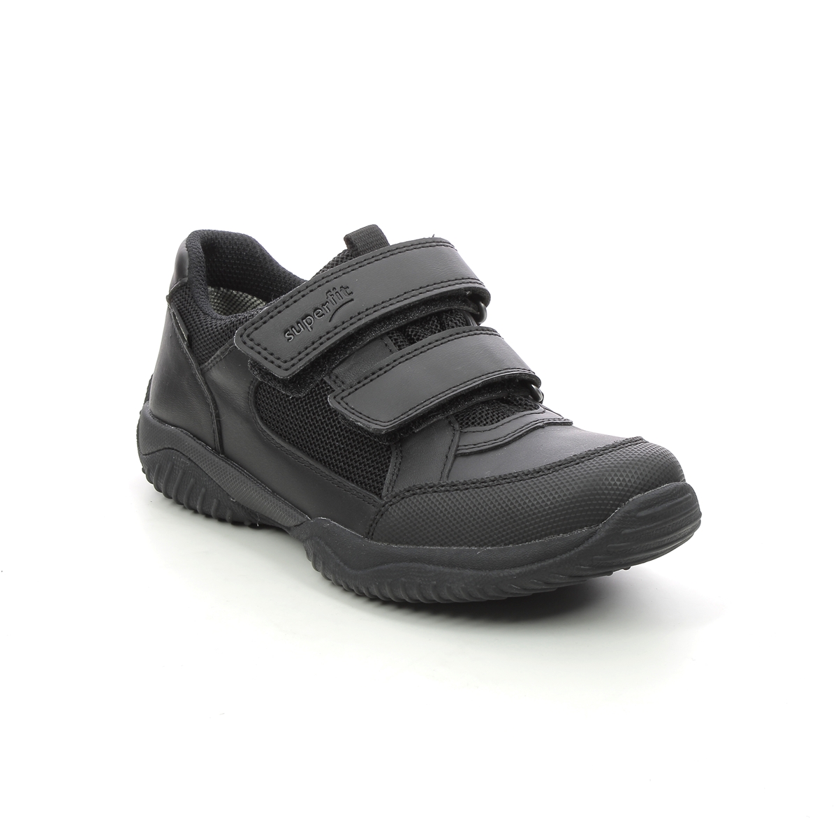 Superfit Storm Shoe Gtx Black Leather Kids Boys Casual Shoes 1009382-0000 In Size 30 In Plain Black Leather For kids