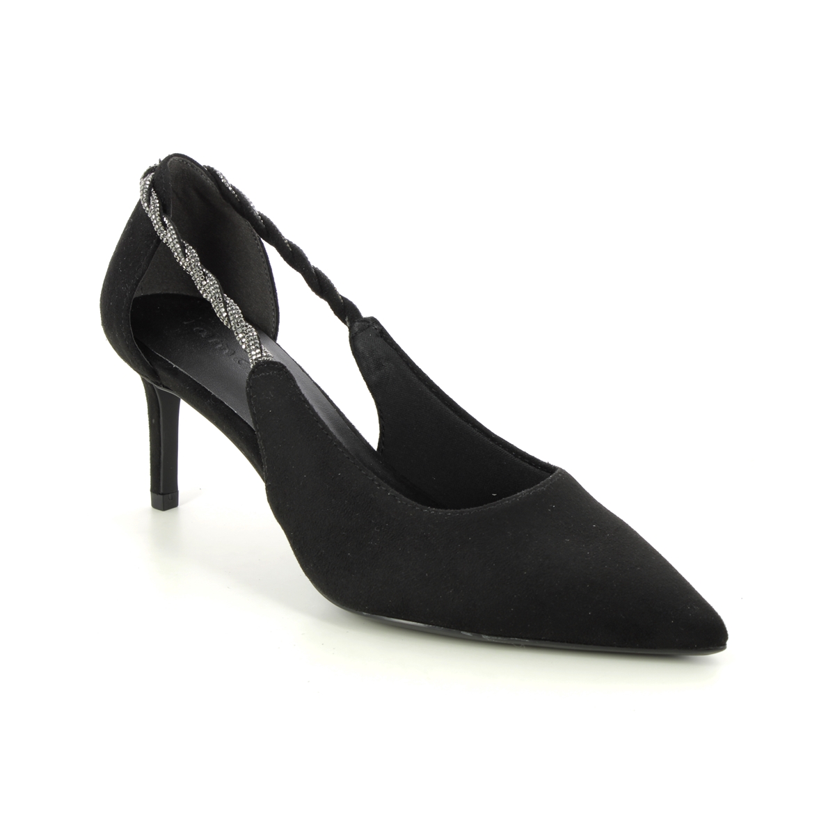 Tamaris Nyra   70 Black Womens High Heels 22402-41-001 In Size 41 In Plain Black