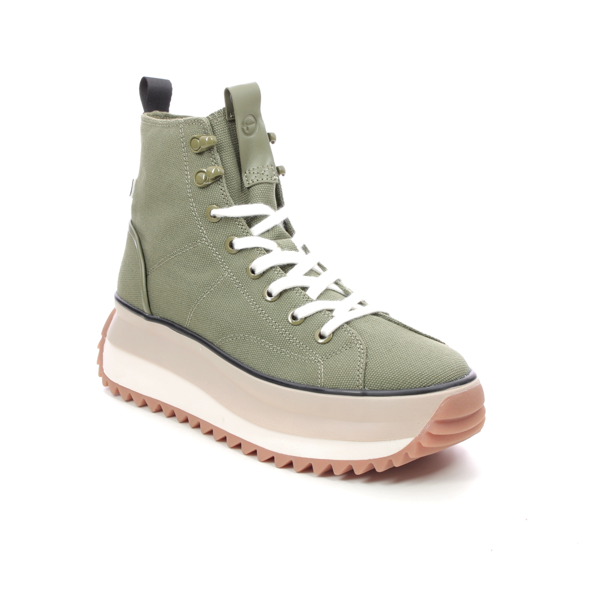 Tamaris Starry Hike Ht Olive Green Womens Hi Tops 25201-20-722 In Size 41 In Plain Olive Green