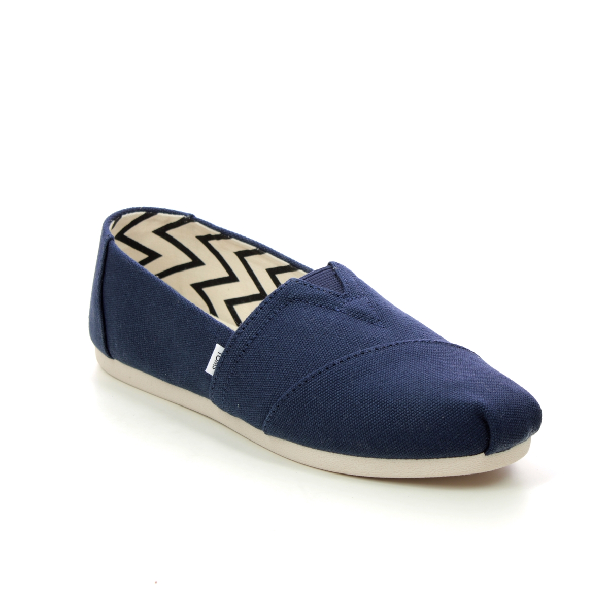 Toms Alpargata Classic Navy Womens Espadrilles 10017712-70 in a Plain Canvas in Size 7
