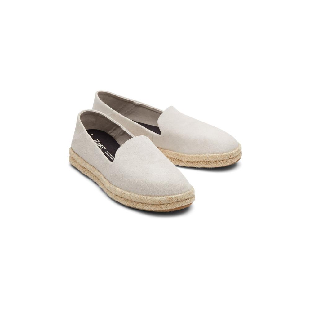 Toms Santiago Beige Womens Comfort Slip On Shoes 10019905 in a Plain  in Size 5