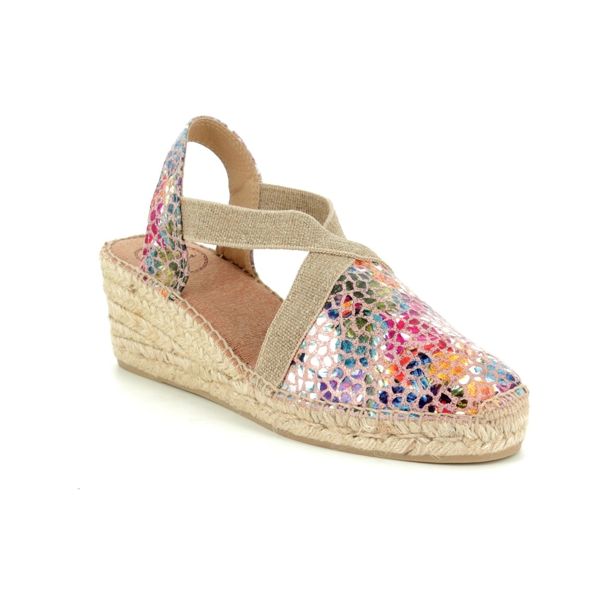 Toni Pons Telva Pm Taupe multi Womens Espadrilles 9105-50 in a Plain Leather in Size 40