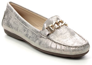 Women's light gold loafers everyday shoes