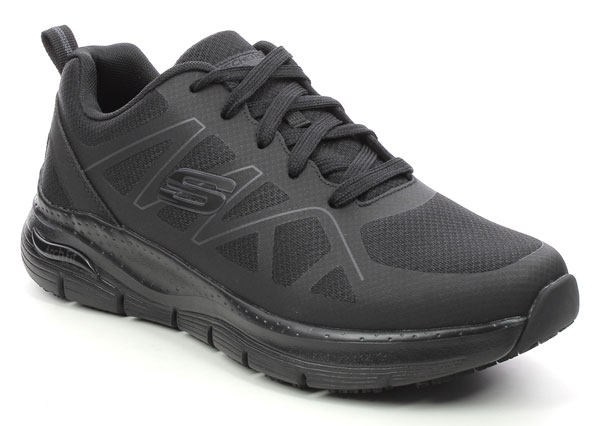 Skechers Safety Work Arch Fit Black Trainers