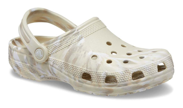 Crocs Classic Marbled Beige Clogs