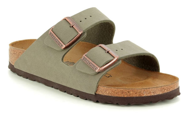 Birkenstock Arizona Ladies Stone Slide Sandals