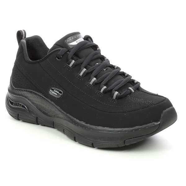 Skechers Synergy Arch Fit Black Trainers for Plantar Fasciitis