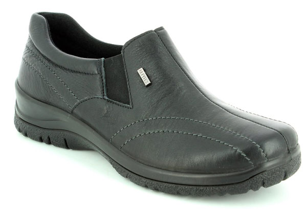 Alpina Eikelea Tex Black Slip On Shoes for the Office