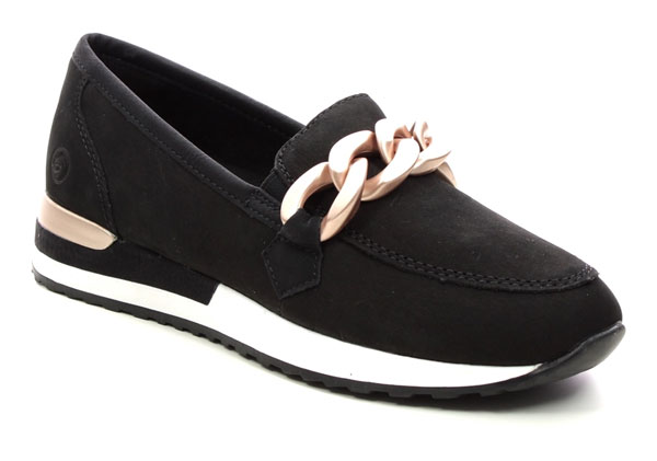 Remonte Vapofactor Women's Black Loafers Essential Shoes