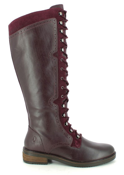 Hush Puppies Rudy Boot Lace women's leather knee high boots